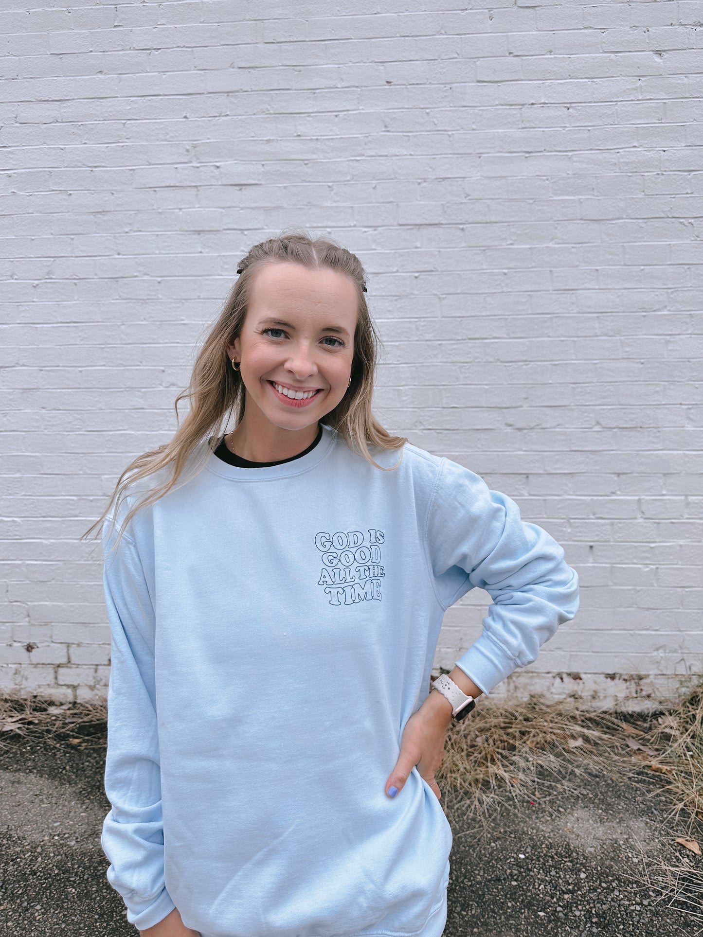 God is Good All the Time | Comfort Colors Sweatshirt